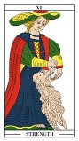 Strength tarot card