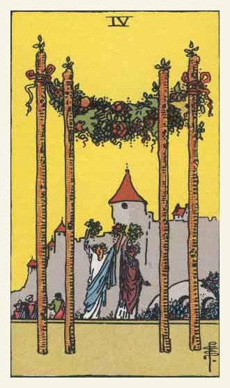 Four of Wands Tarot card