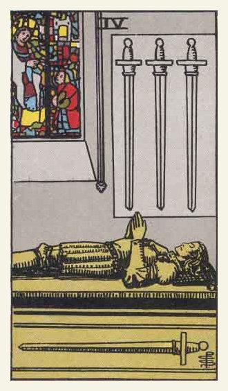 Four of Swords Tarot card