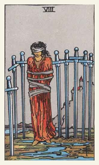 Eight of Swords Tarot card