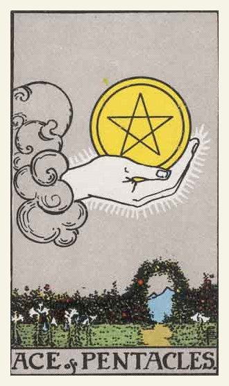 Ace of Pentacles Tarot card