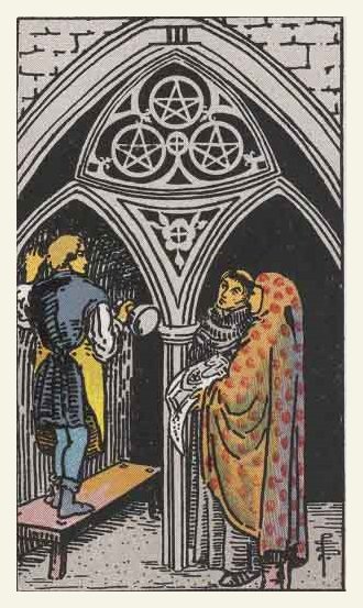 Three of Pentacles Tarot card