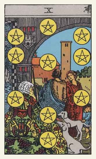 Ten of Pentacles Tarot card